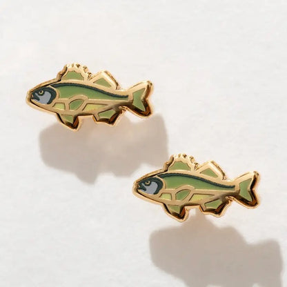 Enamel Stud Earrings - Animals & Friends