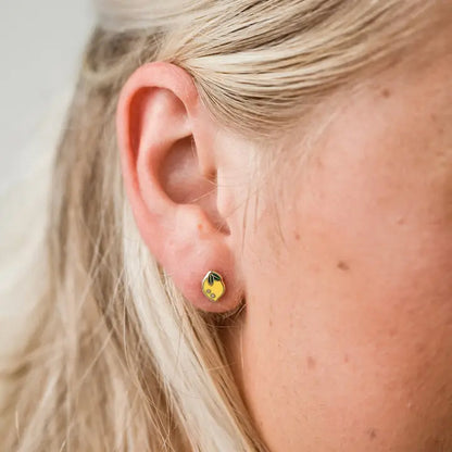 Enamel Stud Earrings - Produce
