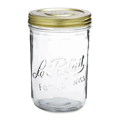 Mason Jar - Le Parfait with Screw Top Lids
