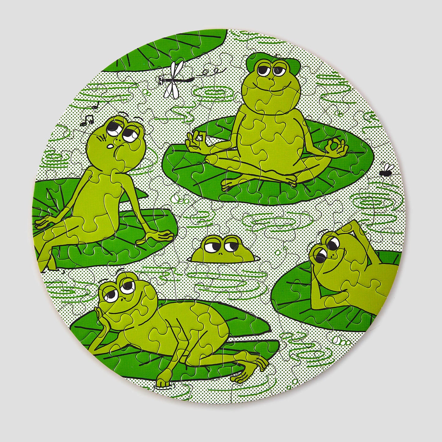 Le Puzz Puzzles - Peace Frogs Mini Puzzle - 81 Pieces