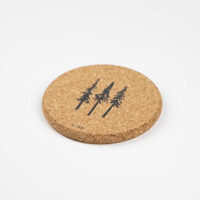 LIGA - Wintery Cork Coasters