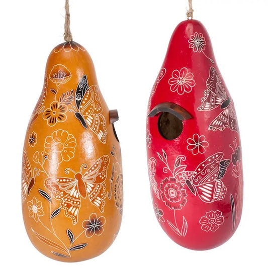 Birdhouse - Gourds - Butterflies