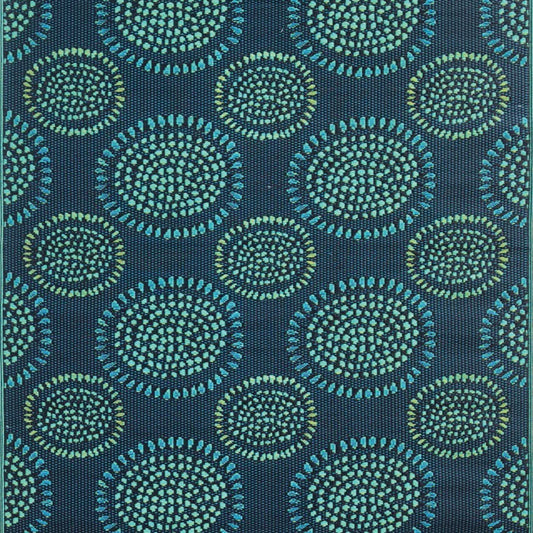 Mad Mats - Molly - Black & Aqua