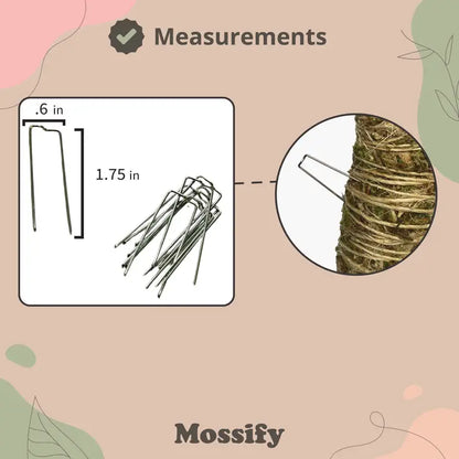 Bendable Moss Pole Stainless Steel Pins