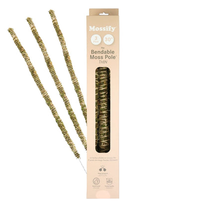 Bendable Moss Pole THIN - 3-packs