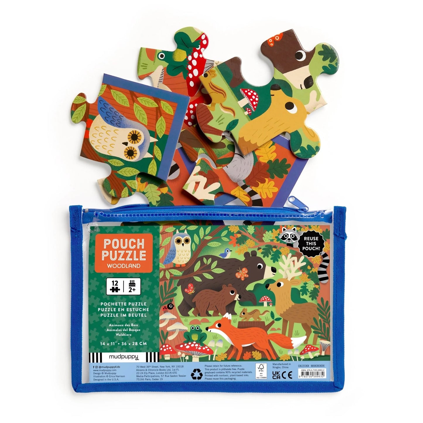 Woodland Pouch Puzzle - 12 Piece