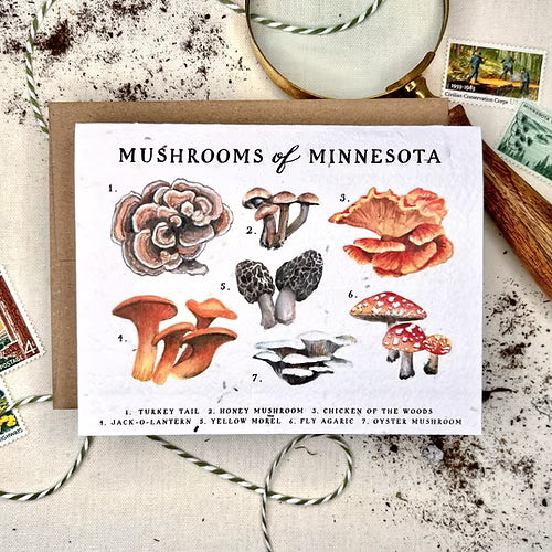 Notes of Eden Plantable Greeting Cards - Botanicals & Fungi