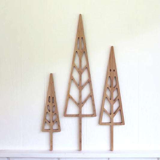 Wooden Scandinavian Wood Trees - Set One