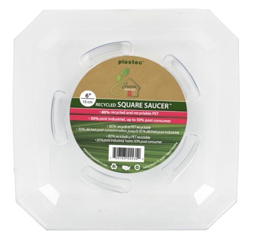 Plastec Recycled Saucers - Square