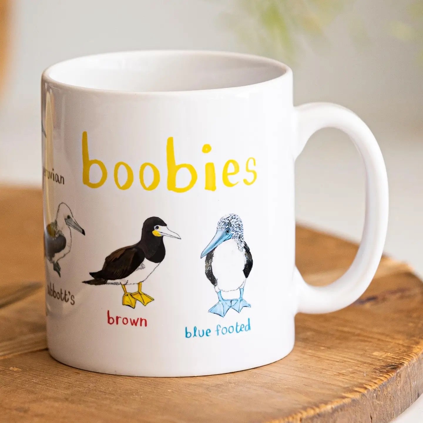 Ceramic Bird Pun Mugs