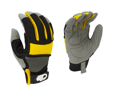 Performance Gloves for Masc Hands - Yellow/Black