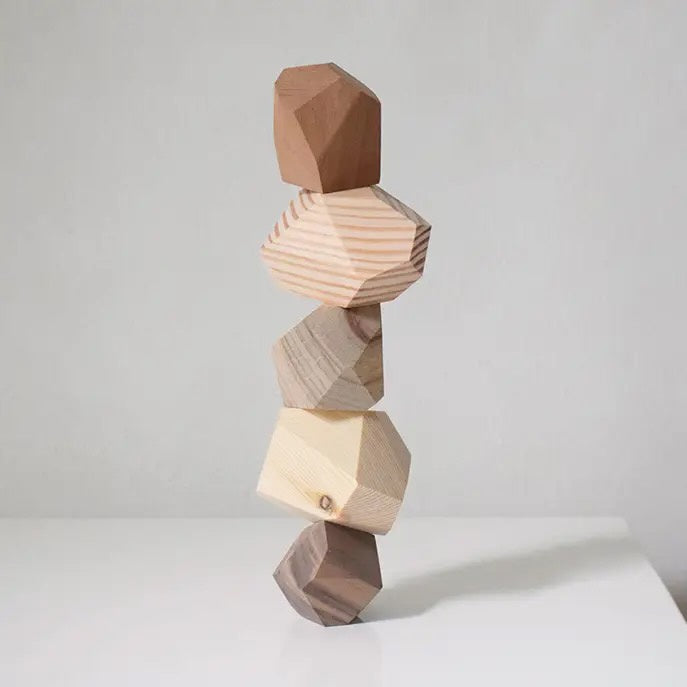 Wooden Balance Stones