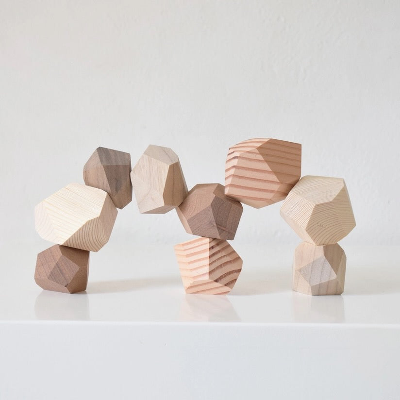 Wooden Balance Stones