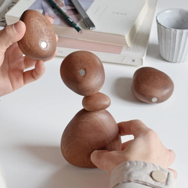 Wooden Balance Stones