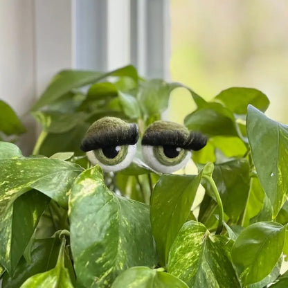 Felted Wool Eyeball Plant Stakes