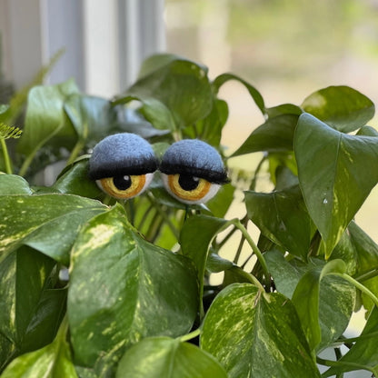 Felted Wool Eyeball Plant Stakes
