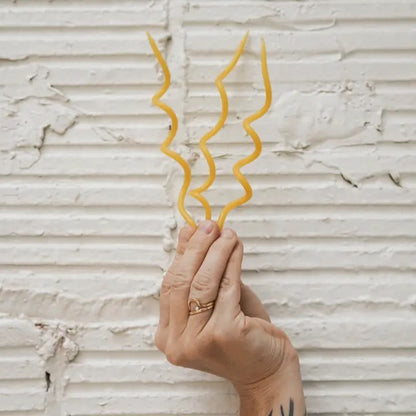 Slow Burn Beeswax Candles - Curly Birthday Candle
