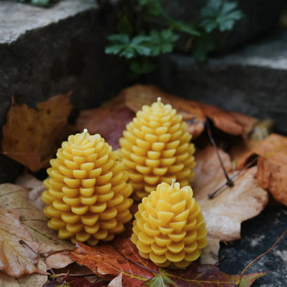 Slow Burn Beeswax Candles - Seasonal - Pinecone