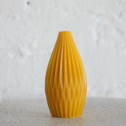 Slow Burn Beeswax Candles - Ribbed Pears