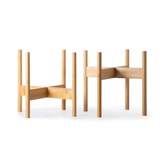 Bamboo Reversible Plant Stand - 4 Legs