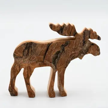 Bark Animal Figurines