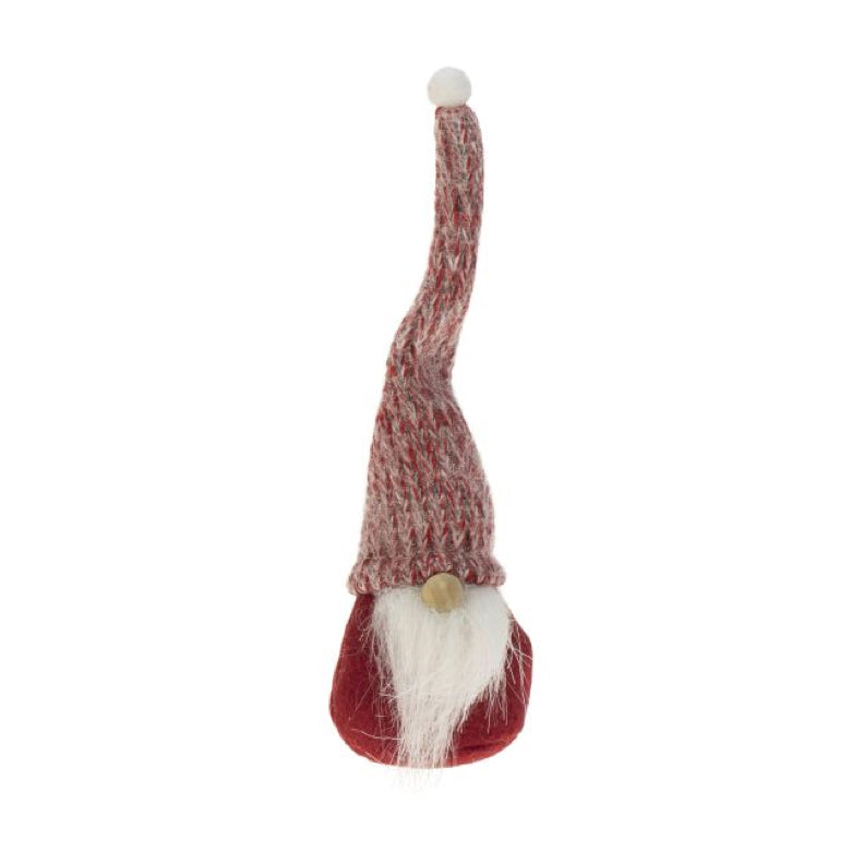 Fabric Santa with Beard and Long Hat