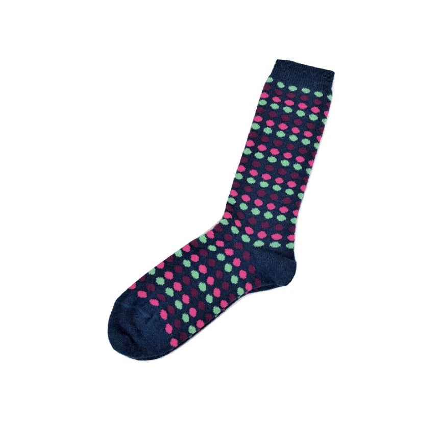 Alpaca Socks - Polka Dots Pattern