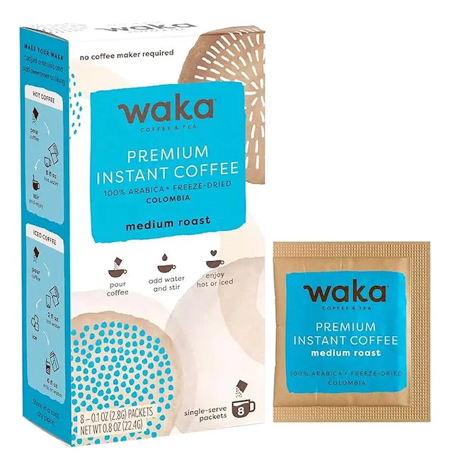 Waka Single Serving Instant Coffee  - 8ct Box