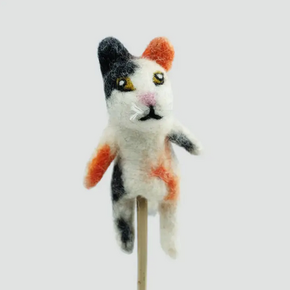 Felted Wool Animal Finger Puppets