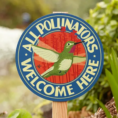 Victory Garden of Tomorrow Garden Sign with Wooden Stake