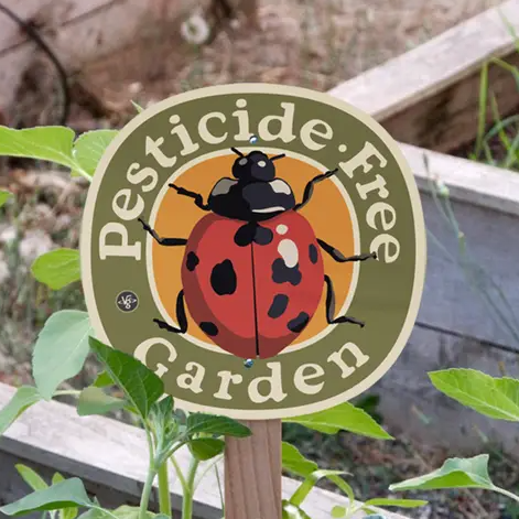 Victory Garden of Tomorrow Garden Sign with Wooden Stake