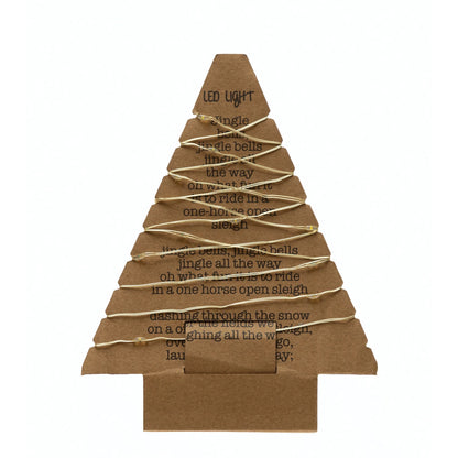 LED String Lights on Tree Shaped Paper Card
