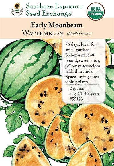 Watermelon 'Early Moonbeam' - Southern Exposure Seed Exchange - Organic