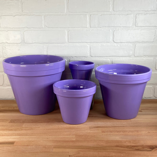 Standard Pot Ceramo Glazed Standard Pot - Lilac – Mother Earth Gardens