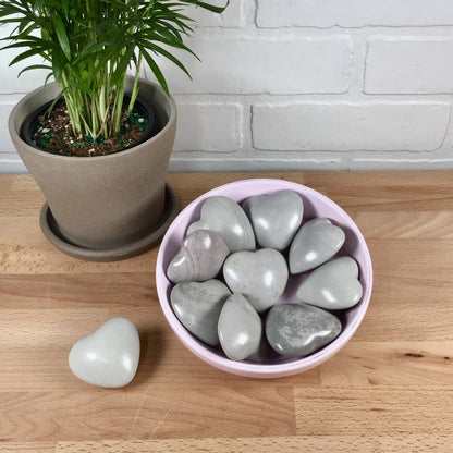 Soapstone Heart - Dove Gray