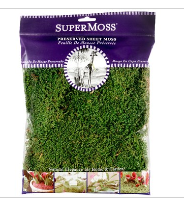 SuperMoss Sheet Moss -  80.75 cu in - Fresh Green