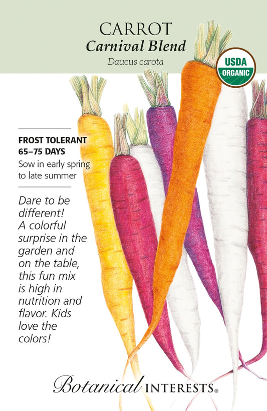 Carrot 'Carnival Blend' - Botanical Interests® - Organic
