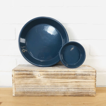 Ceramo Saucer - Glazed Standard Saucer - Slate Blue