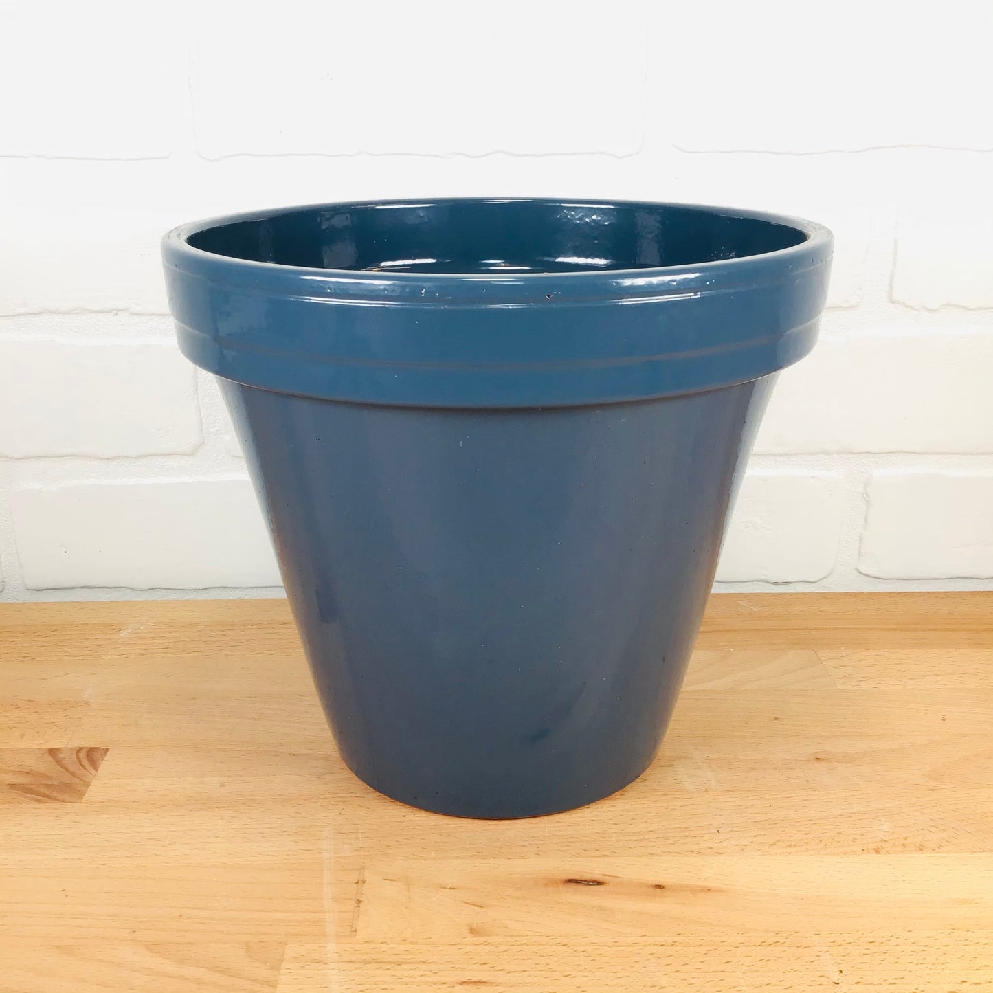 Ceramo Glazed Standard Pot - Slate Blue