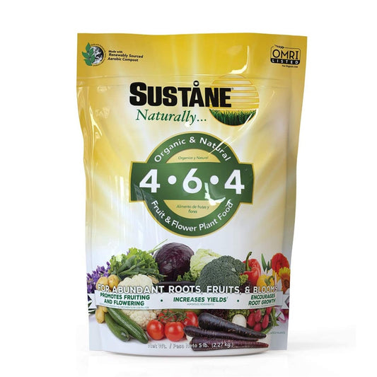 Sustane Organic Flower & Vegetable Fertilizer (4-6-4) - 5lb