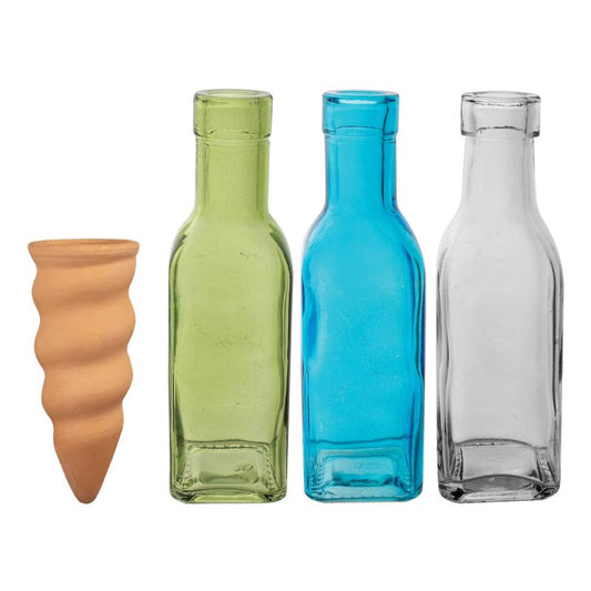 Never-Dry Plant Pal with Vintage Bottles - Assorted Colors