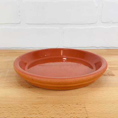 Terracotta Saucers - Glazed