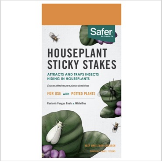 Safer -  Natural Houseplant Sticky Stakes 8pk