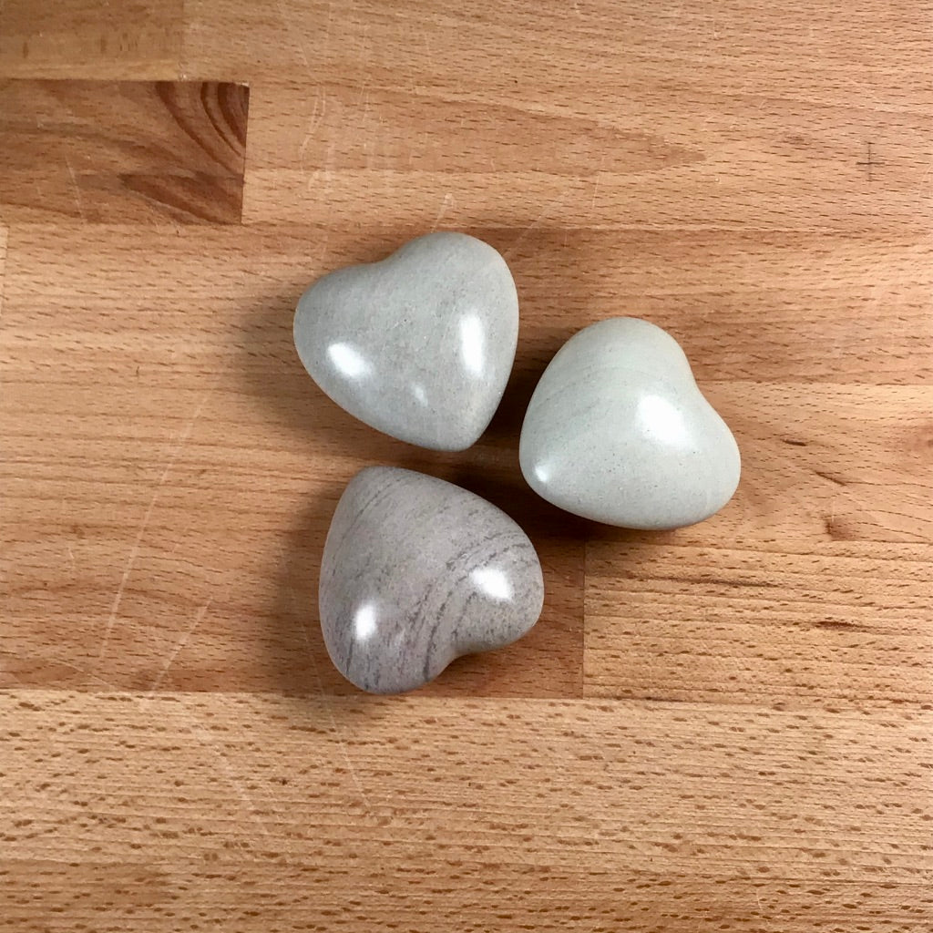 Soapstone Heart - Dove Gray