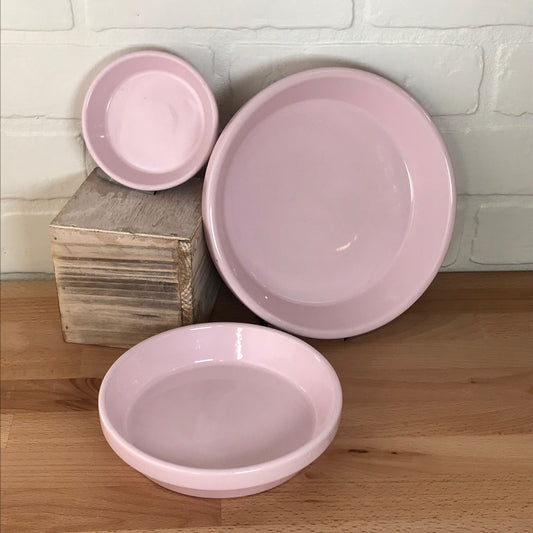 Ceramo Glazed Standard Saucer - 8in - Dusty Rose