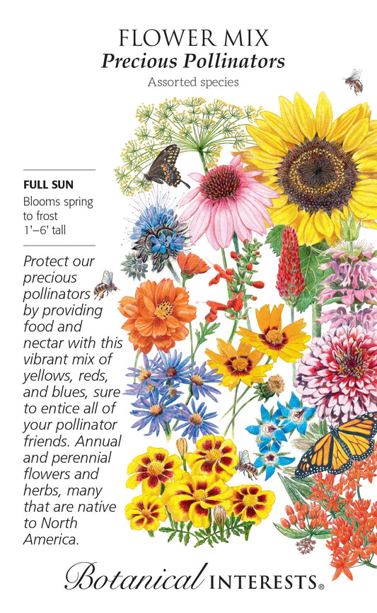 Flower Mix 'Precious Pollinators' - Botanical Interests® - Large Packet